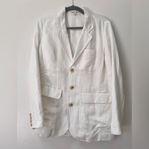 Alex Mill Meggie Blazer in Twill - Ecru (S)